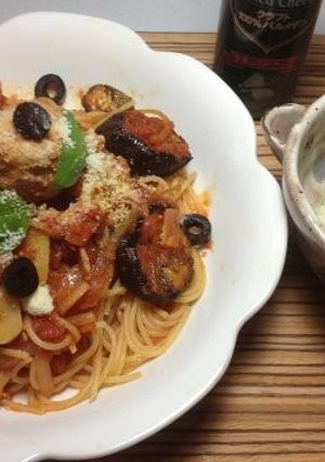 干しナス入りナポリタン-レシピのメイン写真