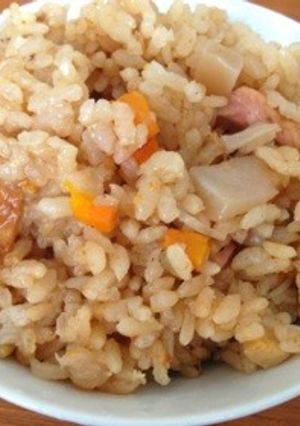 カレーおでんの炊き込みご飯-レシピのメイン写真
