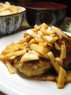 豆腐ハンバーグ筍あんかけ-レシピのメイン写真