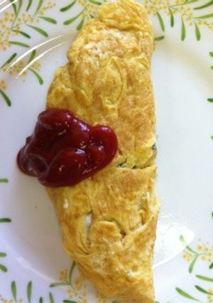 我が家のオムレツ☆じゃがいもとミンチ入り-レシピのメイン写真
