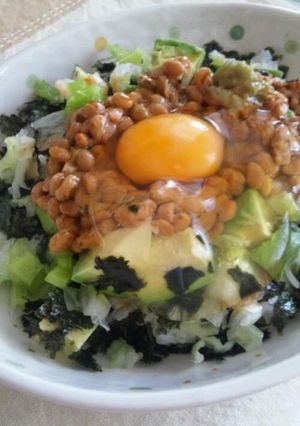 最強☆一人飯！アボカド納豆丼-レシピのメイン写真