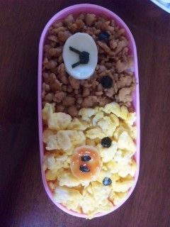キャラ弁*リラックマそぼろ♪-レシピのメイン写真