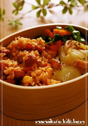 お弁当に♡レンジでオムライス風-レシピのメイン写真