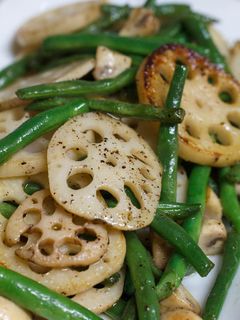 れんこんといんげんの炒め物-レシピのメイン写真
