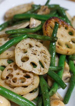 れんこんといんげんの炒め物-レシピのメイン写真