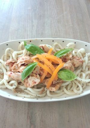 豚肉のバジルうどん炒め★-レシピのメイン写真