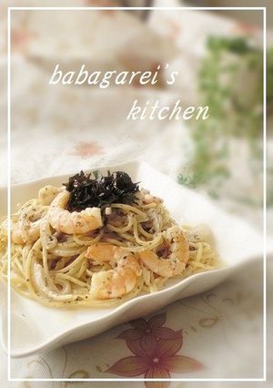 ゆかり香る✤海老クリームパスタ-レシピのメイン写真