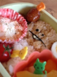 なめこの簡単キャラ弁-レシピのメイン写真