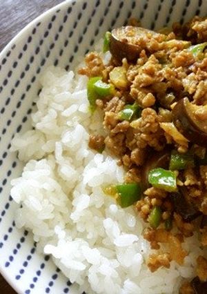 茄子とピーマンのドライカレー-レシピのメイン写真