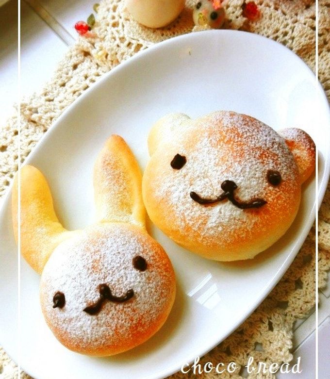 パンケーキにちょこん♡うさぎちゃん パンケーキにちょこん♡うさぎちゃん