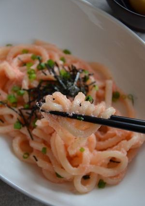 5分で完成!簡単タラコうどん-レシピのメイン写真