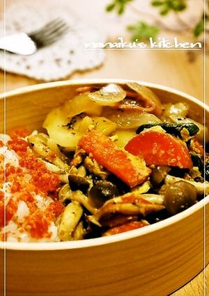お弁当に♡野菜とキノコの味噌ごま炒め-レシピのメイン写真