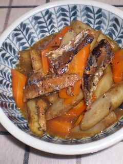 さんまのかば焼き缶とごぼう煮-レシピのメイン写真