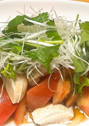 トマトとモッツァレラの中華風カプレーゼ-レシピのメイン写真
