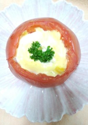 簡単!!トマト焼きin卵サンド-レシピのメイン写真
