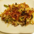 空心菜入りキャベツ焼き