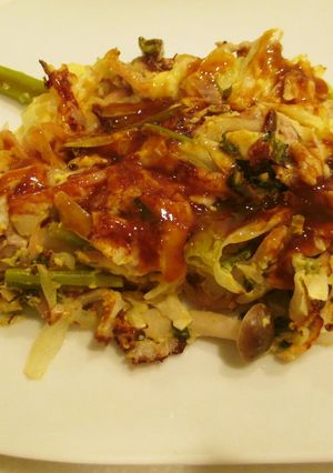 空心菜入りキャベツ焼き-レシピのメイン写真