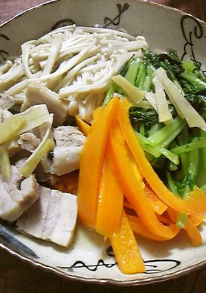 中抜き大根葉とシメジのサッと煮-レシピのメイン写真
