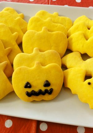 ハロウィンに♪サクサク！かぼちゃクッキー-レシピのメイン写真