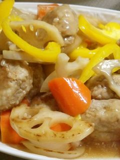 おから蓮根肉団子の甘酢あん-レシピのメイン写真