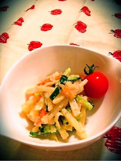 たらこ胡麻マヨで♪シャキッホク♪ポテサラ-レシピのメイン写真