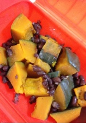 ルクエで簡単!!かぼちゃと小豆のいとこ煮-レシピのメイン写真