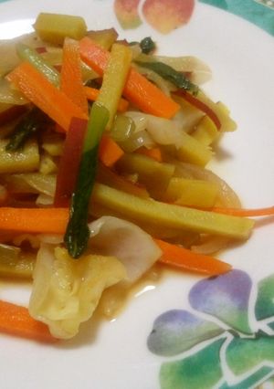 さつまいもと野菜のさっぱり炒め-レシピのメイン写真