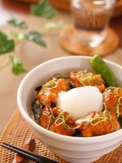 温玉のせ鶏照り焼き丼-レシピのメイン写真