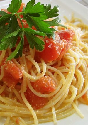 新鮮なトマトで−トマトクリームパスタ♪-レシピのメイン写真