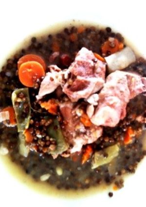 レンズ豆と豚肉のシチュー-レシピのメイン写真