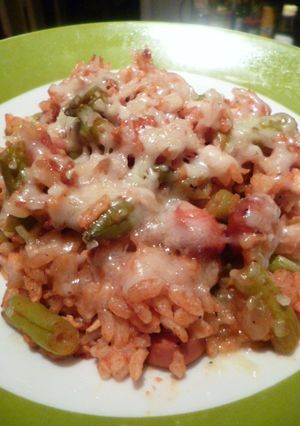 *インゲンのトマトチーズ飯*-レシピのメイン写真