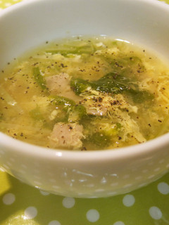 ・・✿水菜のかき玉コンソメスープ✿・・-レシピのメイン写真