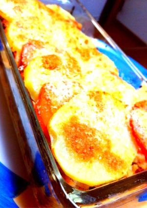 ≪ポテトとひき肉の重ねチーズ焼き≫-レシピのメイン写真