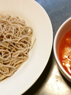 まるごとトマトの入ったつけ蕎麦-レシピのメイン写真