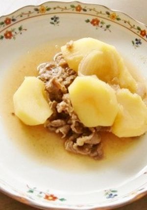 梅干しが隠し味、すき焼きのたれで肉じゃが-レシピのメイン写真