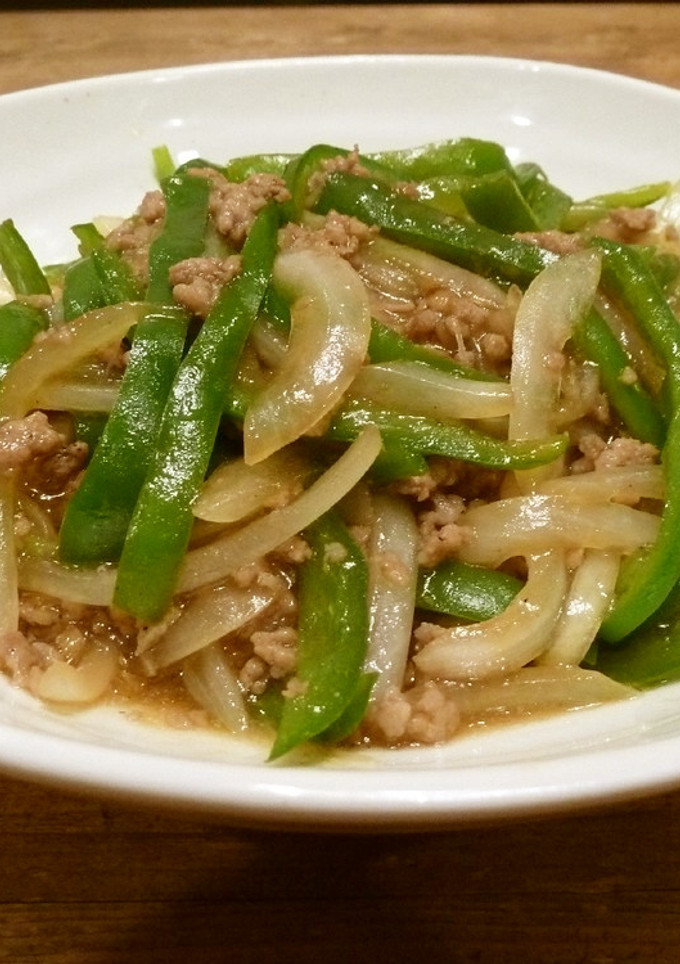 簡単☆ピーマンとひき肉の炒め物-レシピのメイン写真