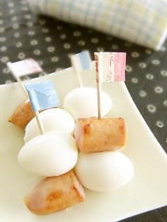 うずら卵とウインナーのピンチョス♬-レシピのメイン写真
