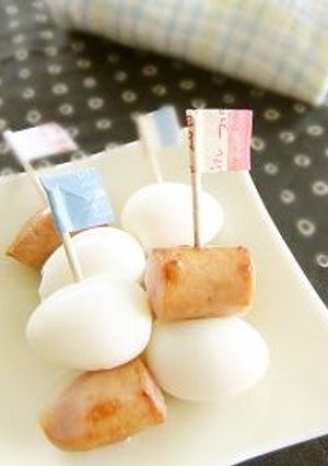 うずら卵とウインナーのピンチョス♬-レシピのメイン写真