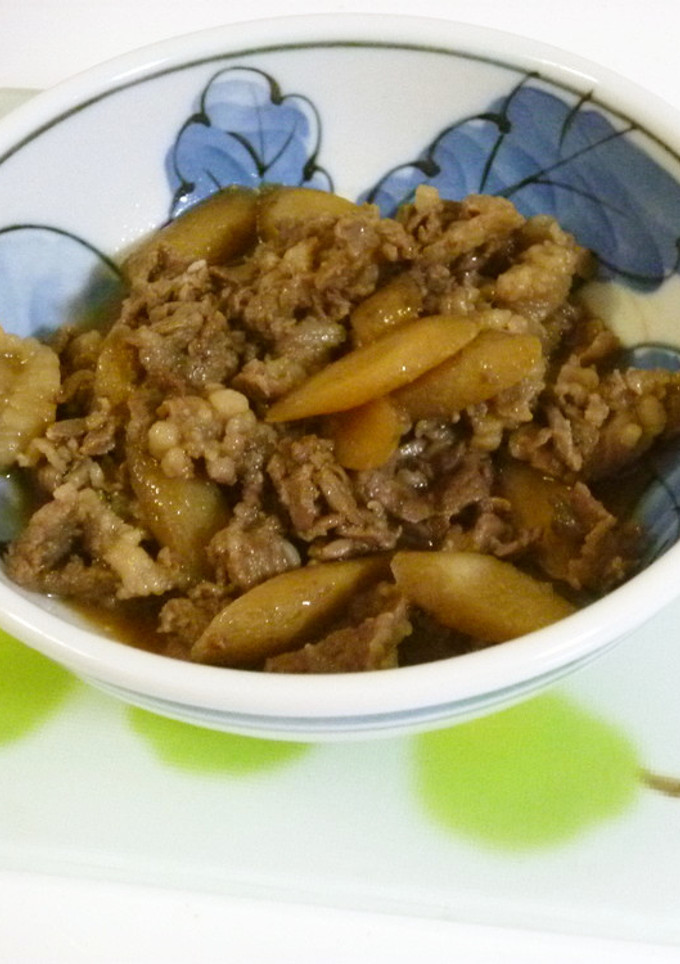 牛肉とごぼうの炒め煮-レシピのメイン写真