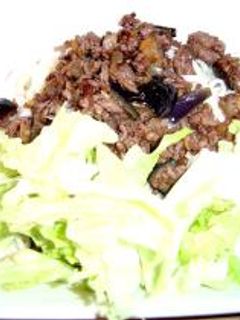 なすと挽肉のジャージャー麺風冷やしうどん-レシピのメイン写真
