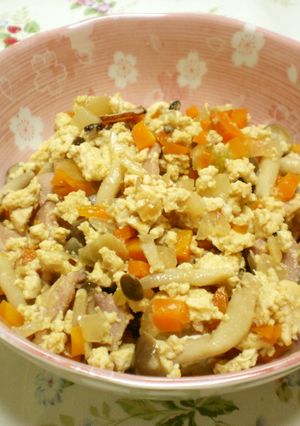 具だくさん❀炒り豆腐-レシピのメイン写真