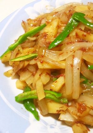 コンビーフとじゃが芋炒め（バター醤油味）-レシピのメイン写真