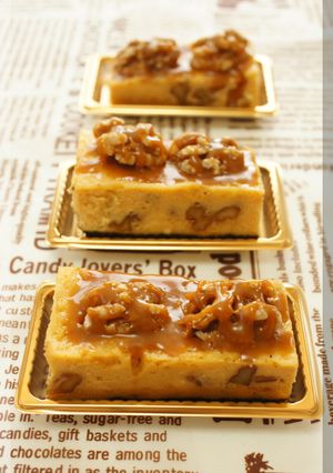 * クルミのキャラメルチーズケーキ♪-レシピのメイン写真