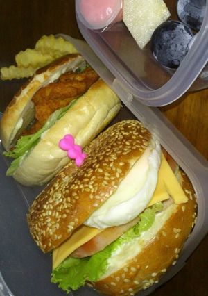 弁当★ベーグルサンド(2種)-レシピのメイン写真