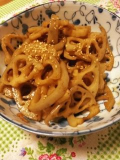 レンコンの甘辛炒め-レシピのメイン写真