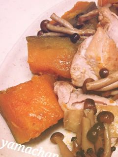 かぼちゃと鶏肉の煮物-レシピのメイン写真