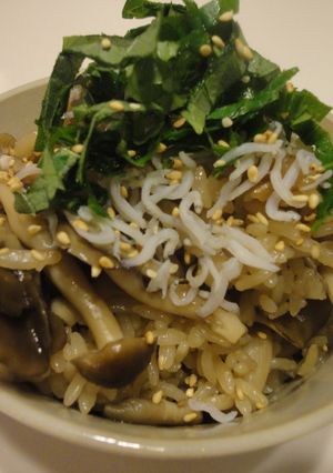 秋の味覚「きのこ」で炊き込みご飯-レシピのメイン写真