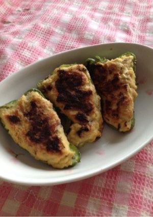 ヘルシーなピーマンの肉詰め-レシピのメイン写真