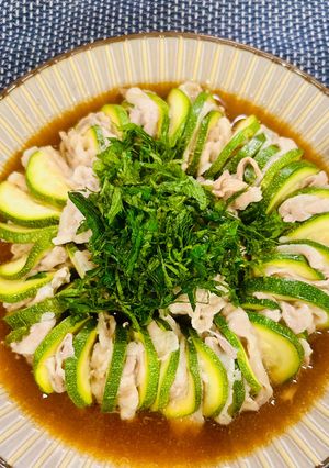 ズッキーニとバラ肉のミルフィーユ-レシピのメイン写真