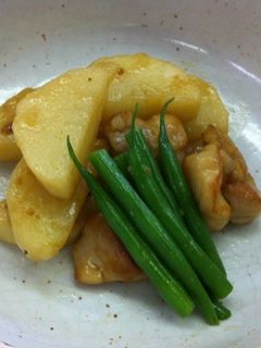 長芋と鶏肉の炒め煮-レシピのメイン写真